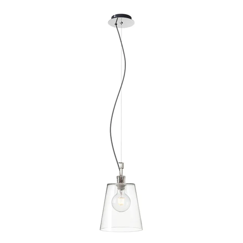 Rendl Babu New pendul sticla transparenta crom E27