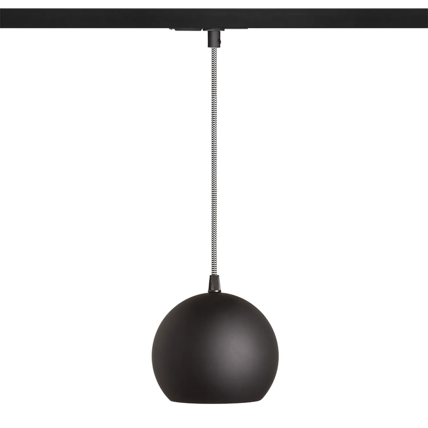 Rendl Copa pendul șină negru sticlă opal