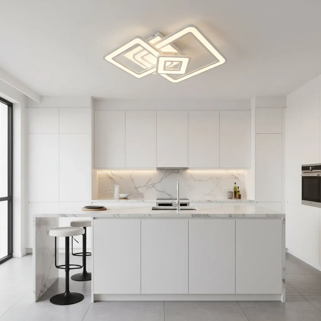 Alessandro Design Horetensia lustra LED 116W alba dimabila