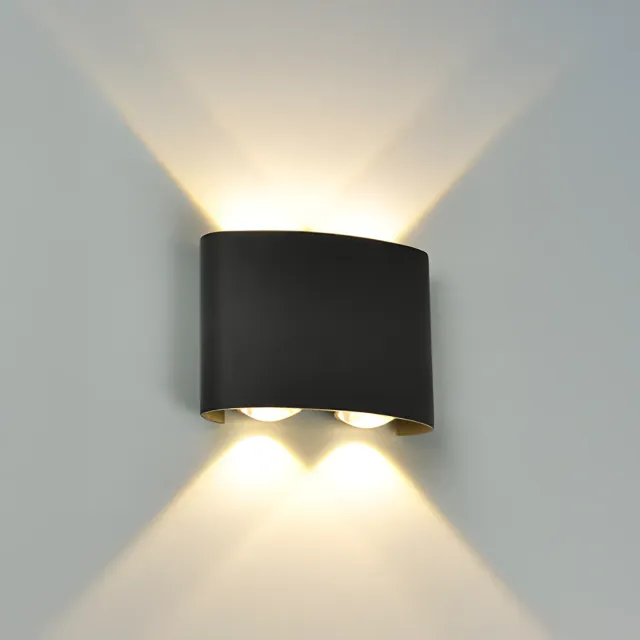 Alessandro Design aplica LED exterior neagra 4x1W IP65