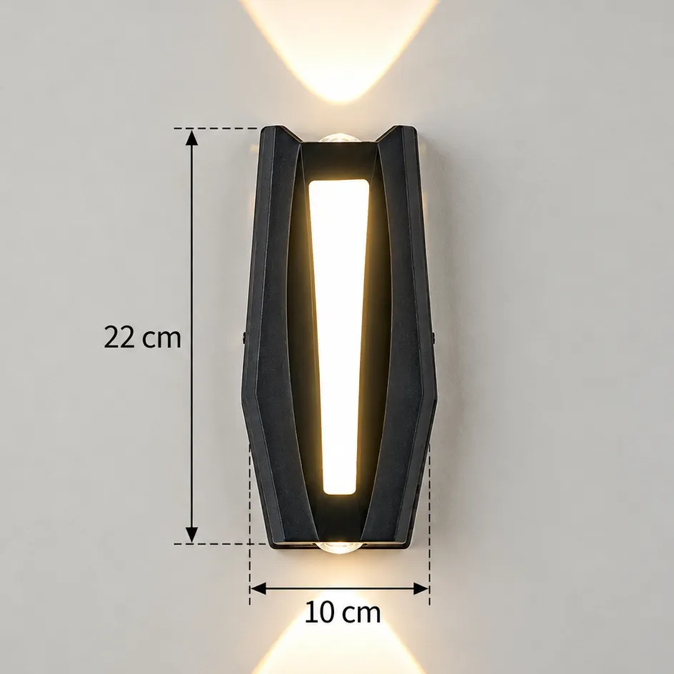Alessandro Design AX218 aplica LED 2x8W neagra 3000K