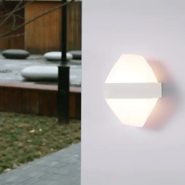 Alessandro Design Iceberg 10W aplica LED exterior alba IP65