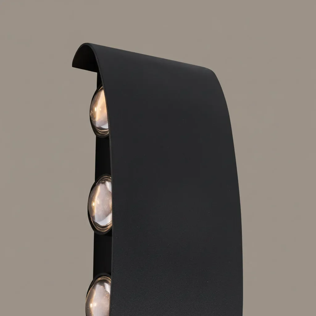 Alessandro Design Ellis aplica LED exterior neagra 8W calda