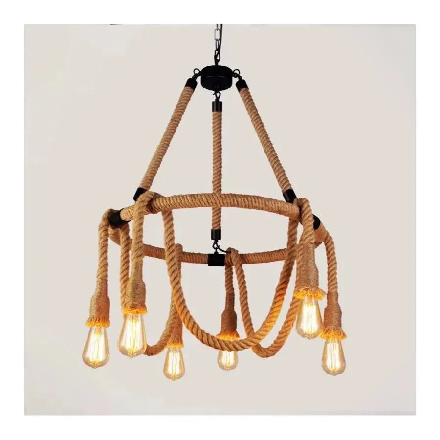Alessandro Design Rustic lustra suspendata sfoara 6xE27 circulara