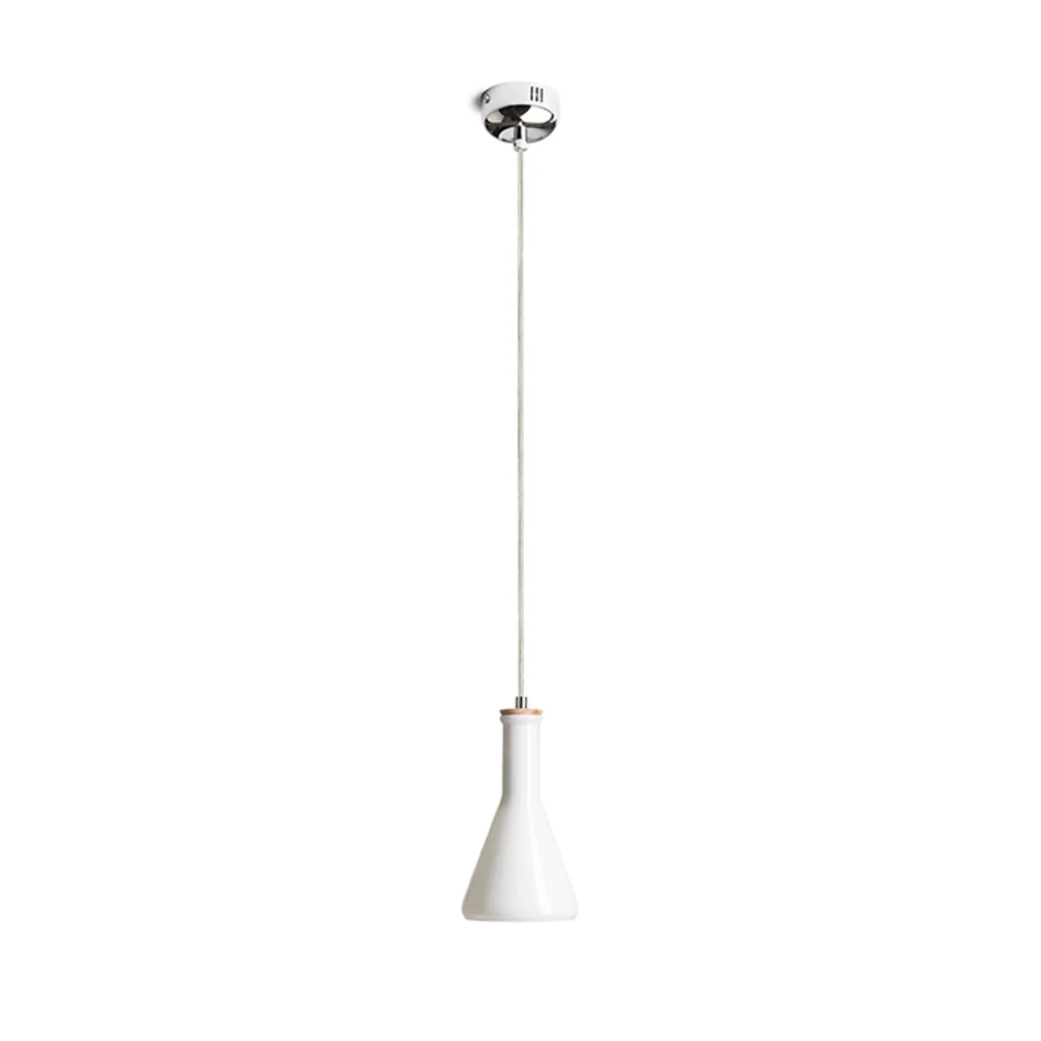 Rendl Pulire Con pendul retro E14 sticla opal-lemn
