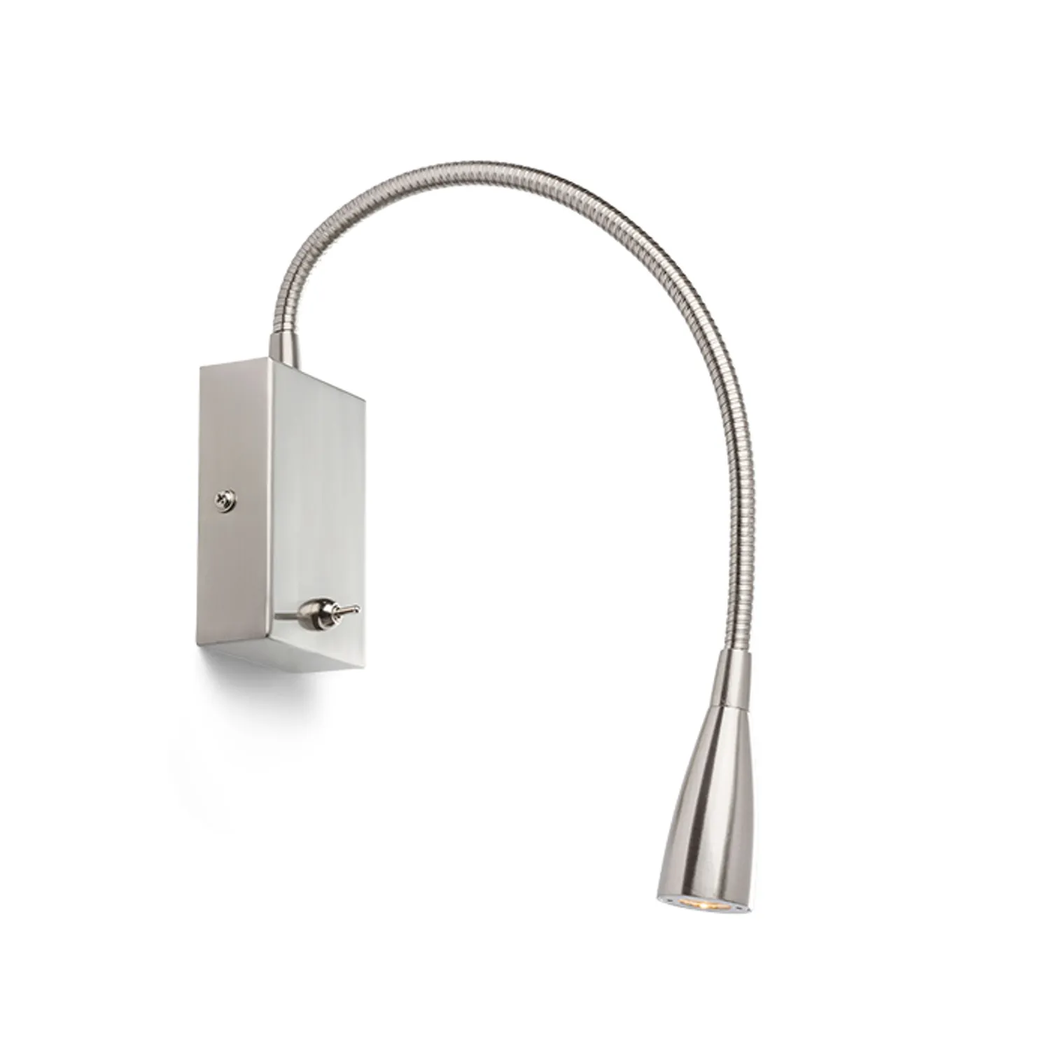 Rendl Point spot LED nichel mat cu intrerupator