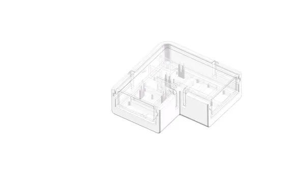 Aurora 10mm conector L bandă LED IP65 colț