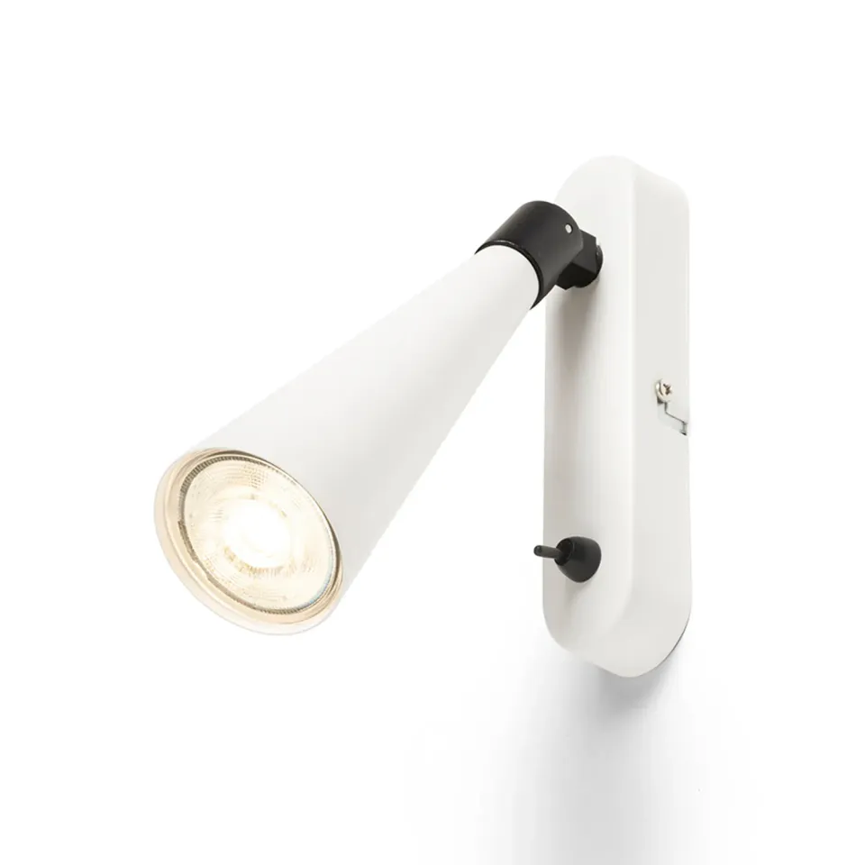 Rendl Light Studio Alexis aplica perete alb negru GU10