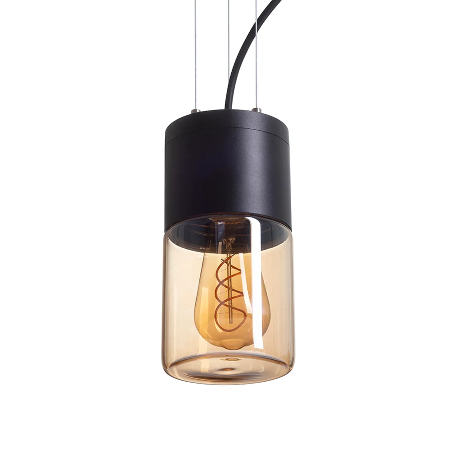 Rendl Light Studio Quinn pendul exterior E27 sticla chihlimbar