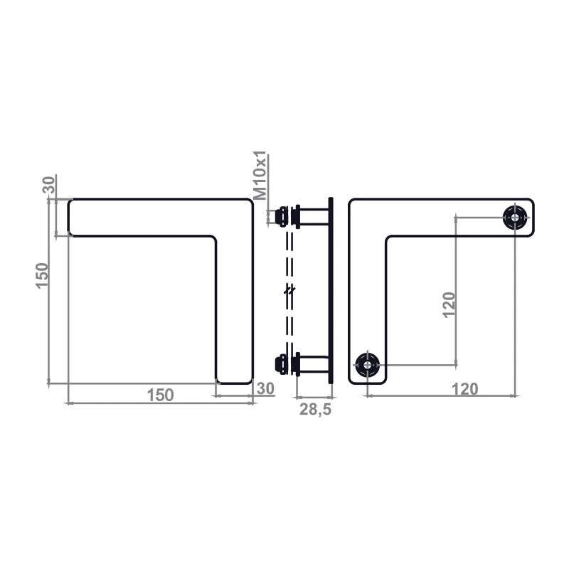 Furnika Inline L corp LED perete exterior