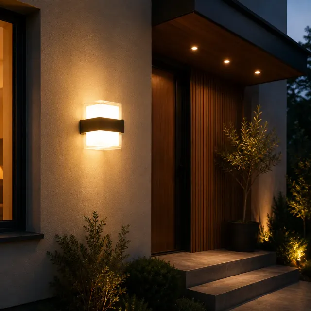 Alessandro Design Amira aplica exterior LED 8W negru calda