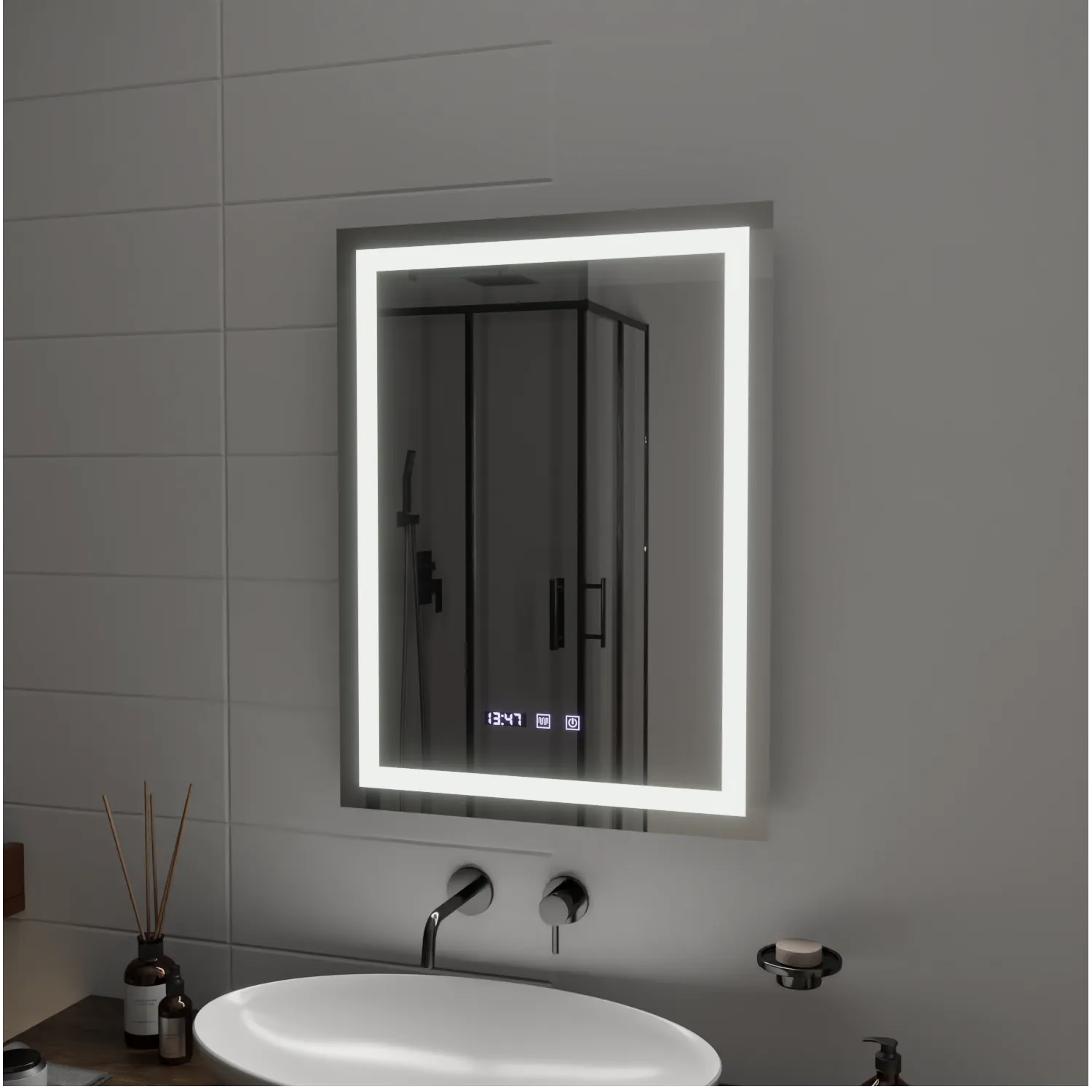 Alessandro Design Modena Touch oglinda LED 60x80 dezaburire