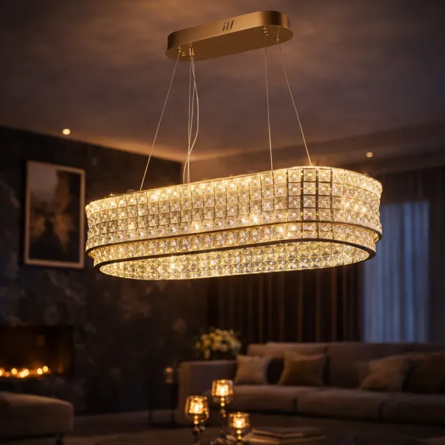 Alessandro Design LLC160/750X350GD lustra LED aurie 72W dimabila