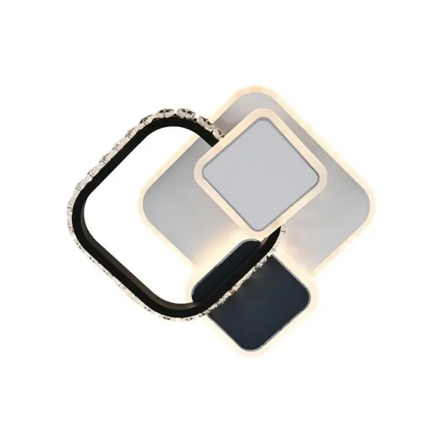 Alessandro Design Gella 48W lustra LED patrata alba 3 temperaturi