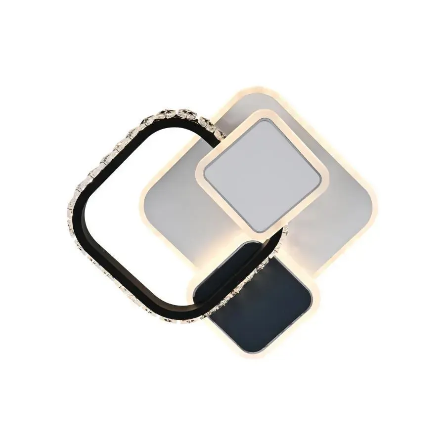 Alessandro Design Gella 48W lustra LED patrata alba 3 temperaturi