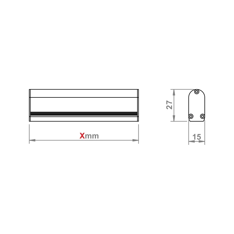 Furnika Profil D 15x27 profil aluminiu LED