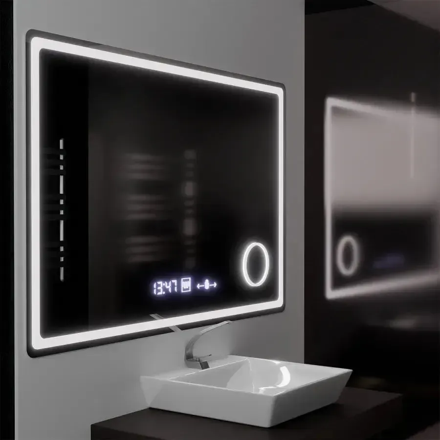 Oglinda LED Alessandro Design Souverain Marcello 120x80cm dimabila lupa