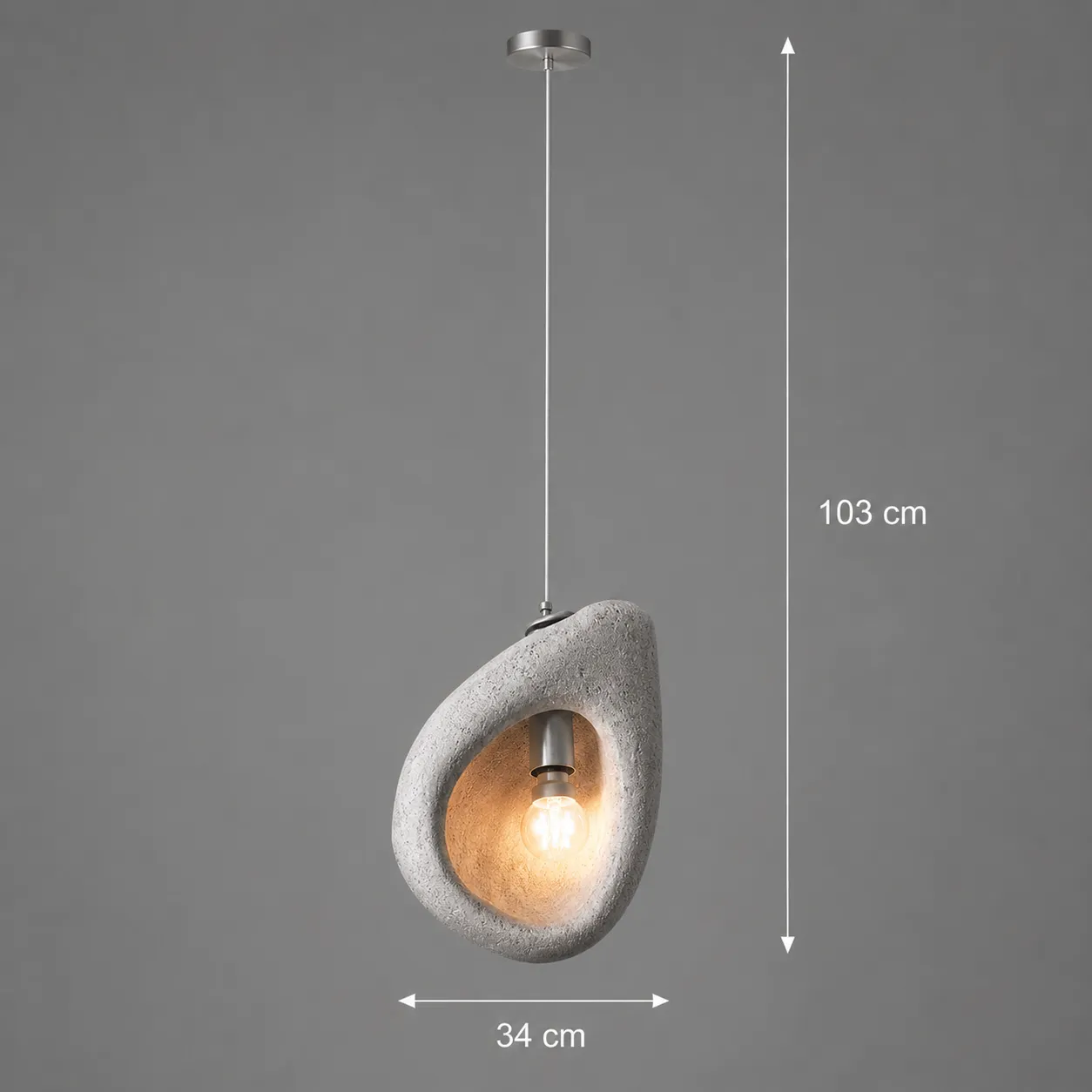 Alessandro Design Foamer lustra suspendata alba 1xE27 35cm