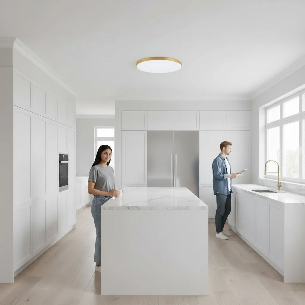 Alessandro Design Solis plafoniera LED 70W aurie 47cm rece