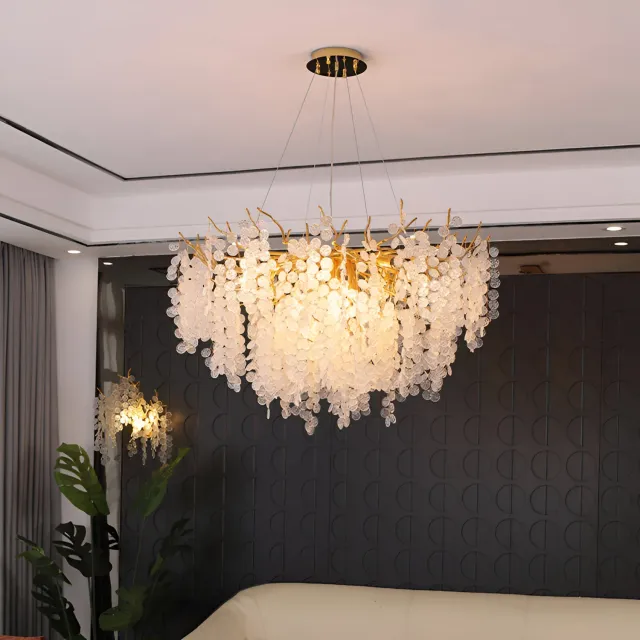 Alessandro Design Waltz Serenade candelabru cristal auriu 6xG9