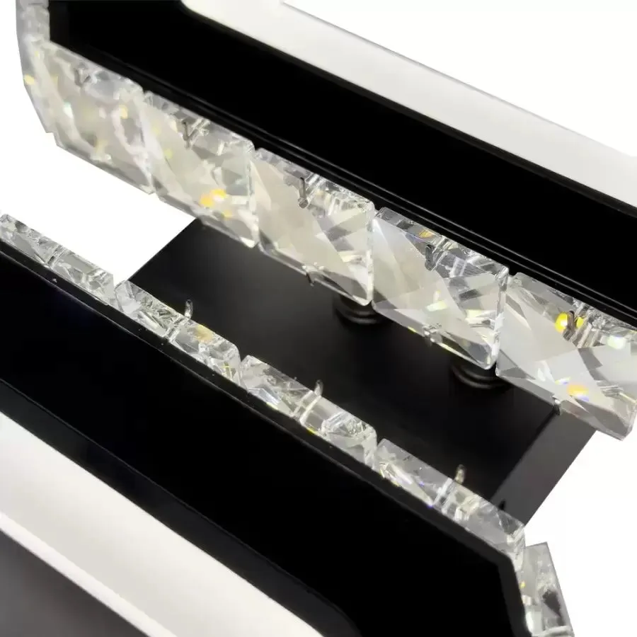 Alessandro Design Quadris 41W lustra LED 2 patrate negru