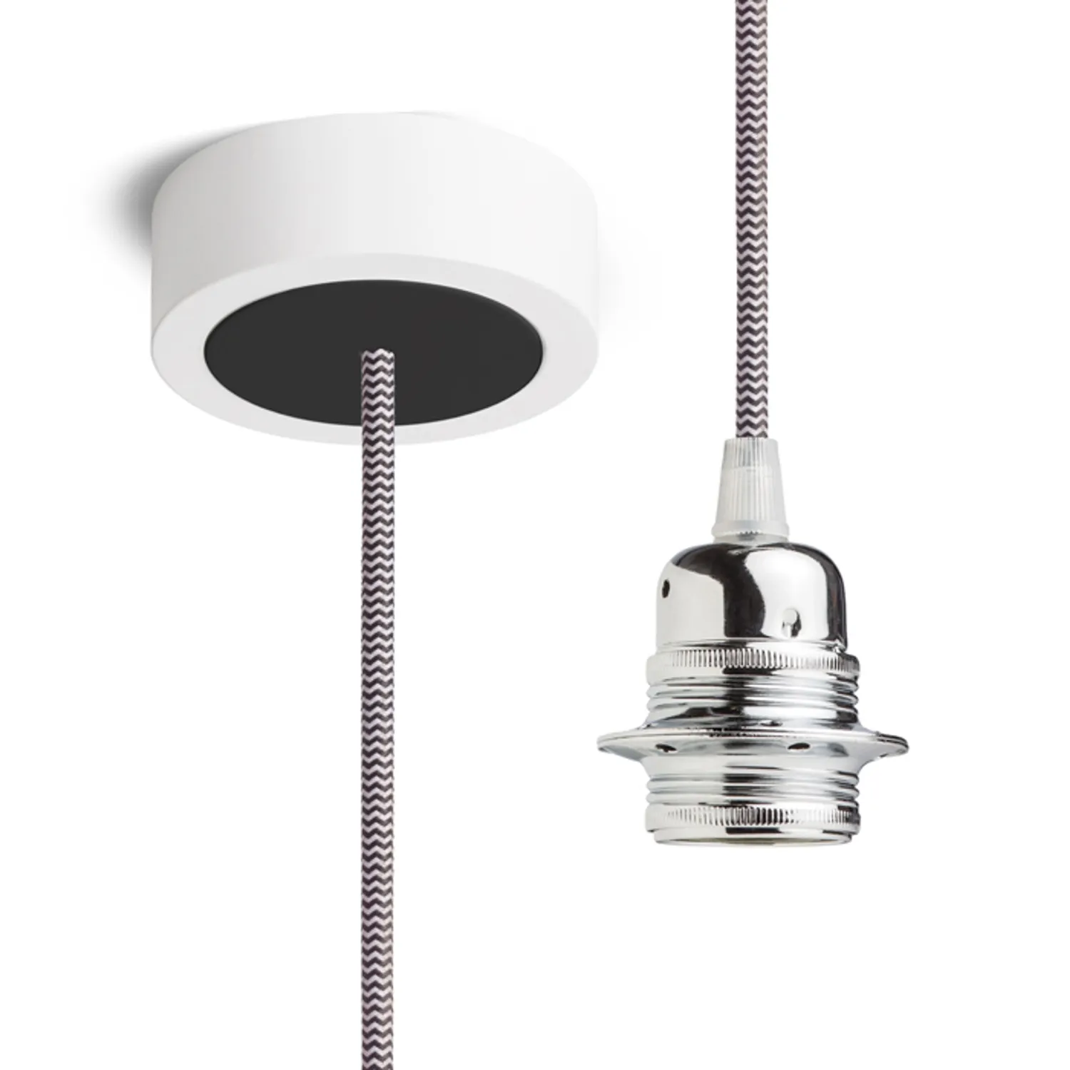 Rendl Light Studio HEX suspensie albă E27 textil