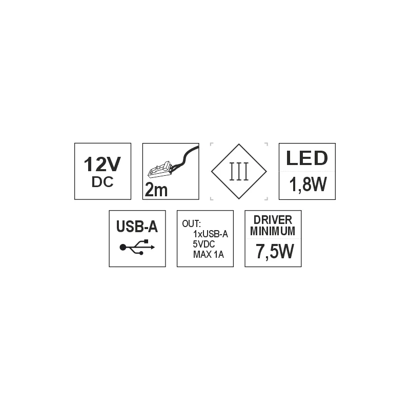 Furnika Silka com senzor usa LED mobilier