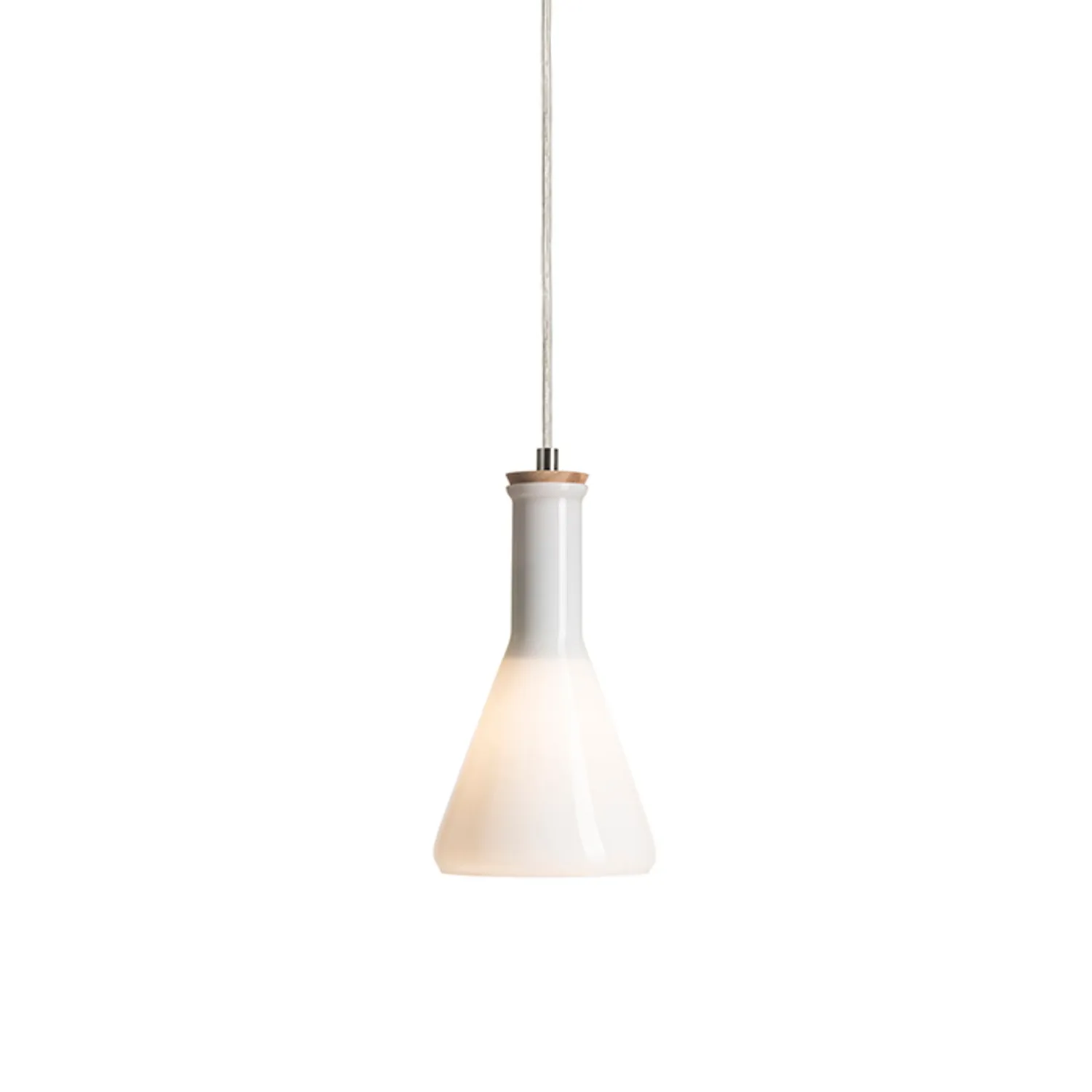 Rendl Pulire Con pendul retro E14 sticla opal-lemn