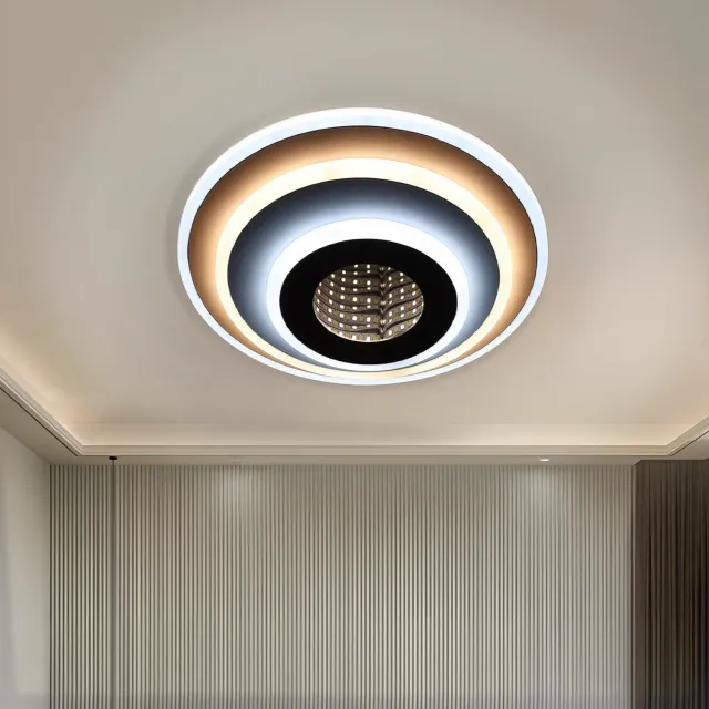 Alessandro Design Nexa Rotund 3D lustra LED 39W alba