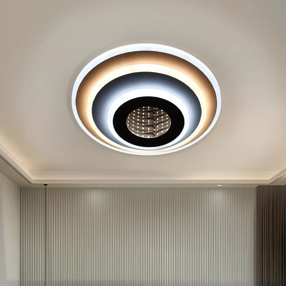 Alessandro Design Nexa Rotund 3D lustra LED 39W alba