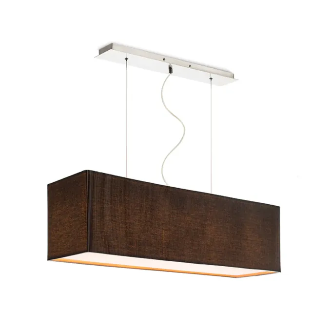 Rendl Light Studio Lope pendul negru plisat 4xE27