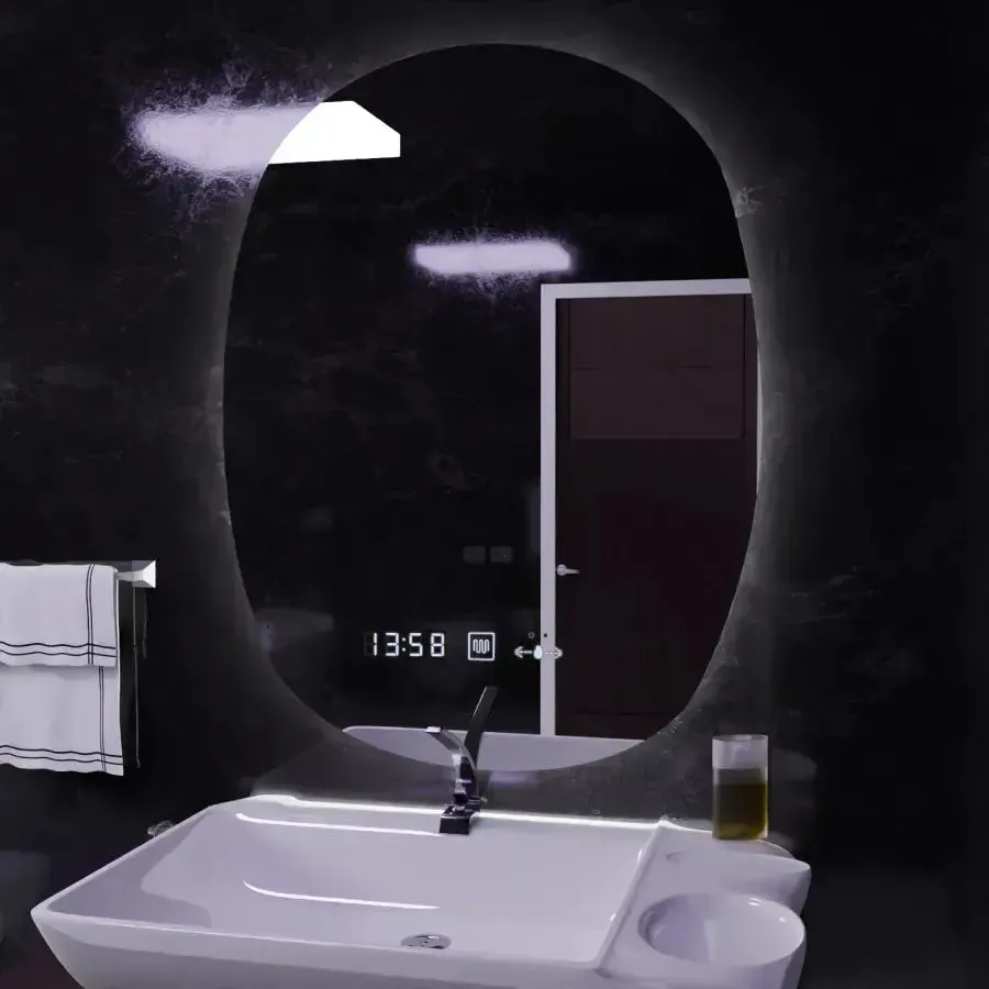 Alessandro Design Ranya oglindă LED ovală 60x80 dimabilă