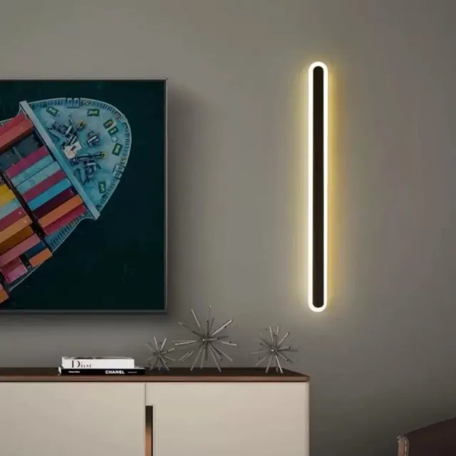 Alessandro Design Callen 28W aplica LED neagra 80cm 2240lm