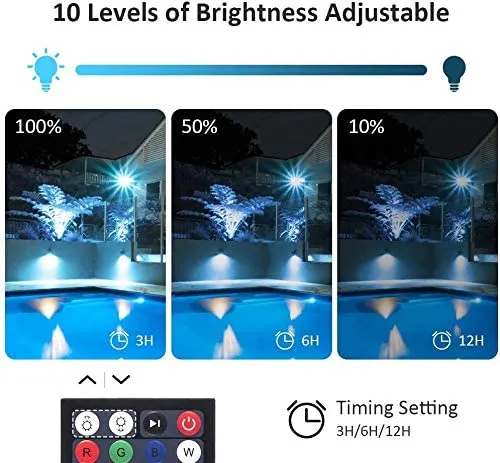 Ustellar 25W Proiector LED RGB set 4 buc exterior