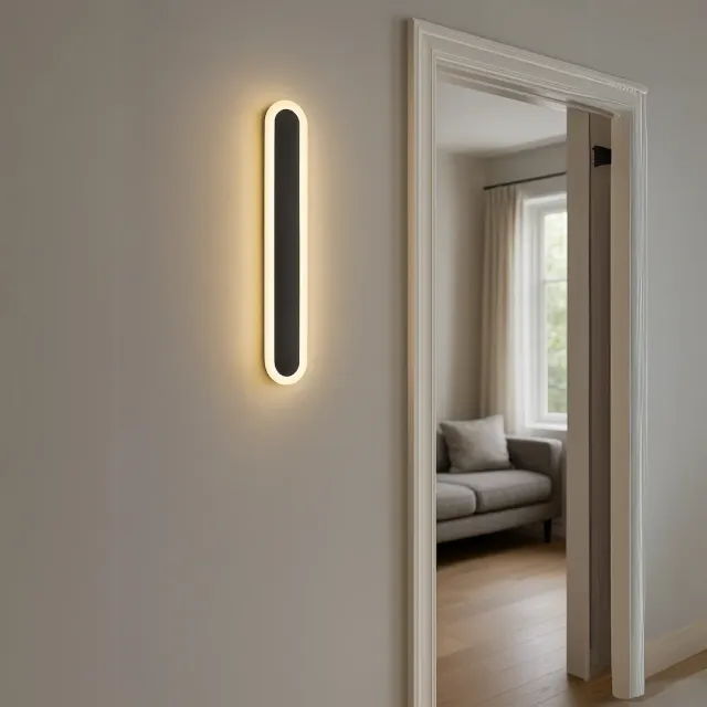 Alessandro Design Suha aplica LED exterior 70cm neagra 10W