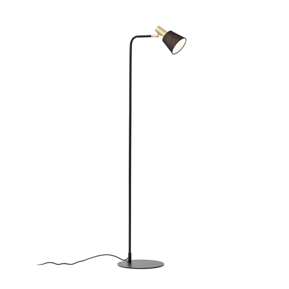 Rendl Light Studio Icar Golv lampadar negru-auriu E27
