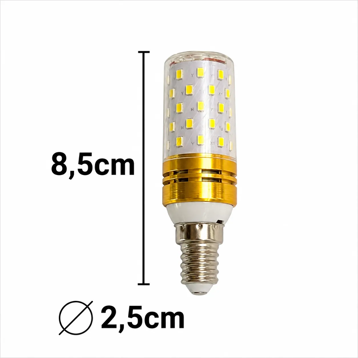 Alessandro Design bec LED E14 12W auriu 3 culori
