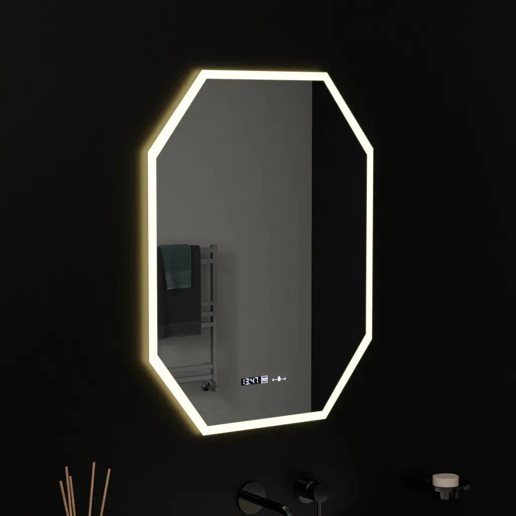 Alessandro Design Hexaluce MotionGlow Marcello oglinda LED 60x80cm dimabila