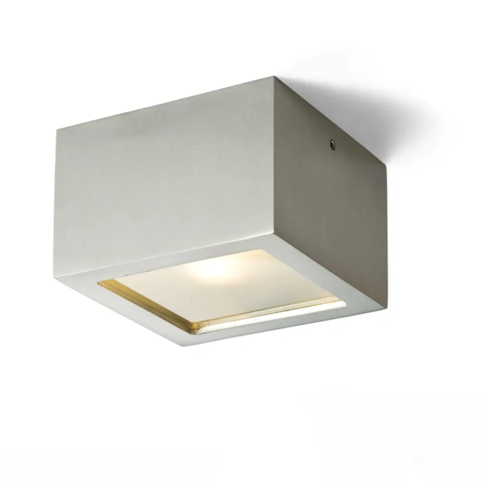 Rendl Deza plafoniera aluminiu sticla satinata