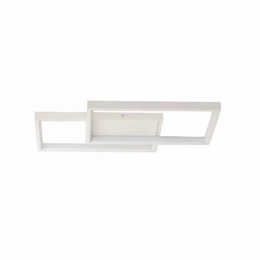 Alessandro Design LANDYN 37W lustra LED alba 2 patrate