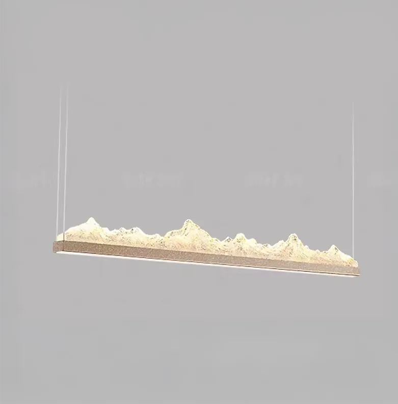 Alessandro Design Nivalis lustra LED 120cm aurie 27W