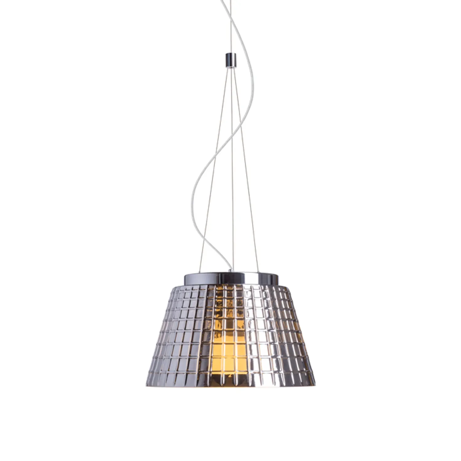 Rendl Light Studio Corona pendul sticla cromata