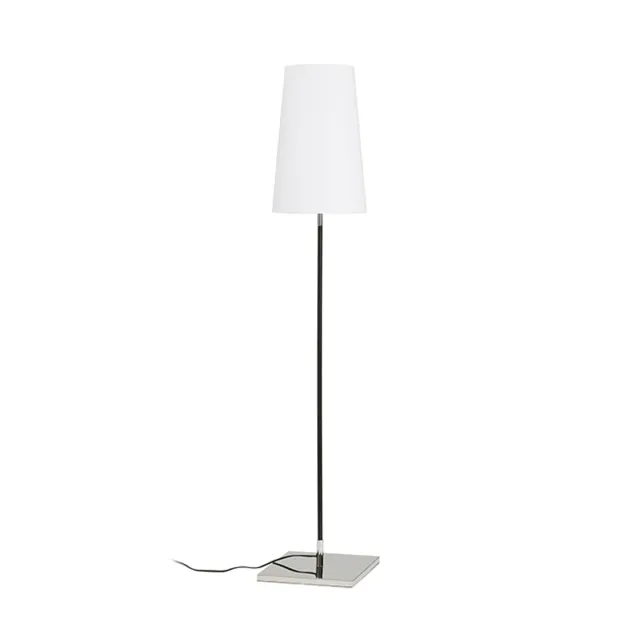 Rendl Lulu lampadar E27 alb-negru-crom soclu E27
