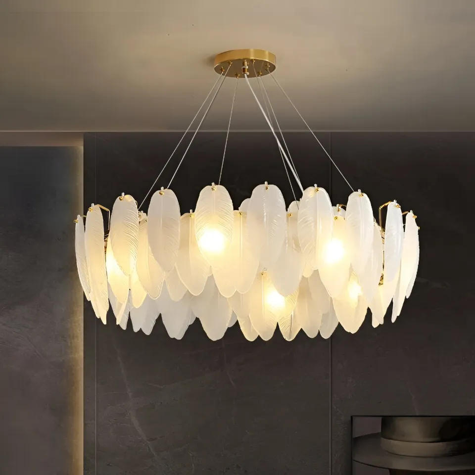 Alessandro Vicomte Eleganza candelabru cristal auriu 6xE14