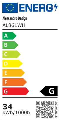 Alessandro Design Cheisa aplica LED alba 34W 3 culori