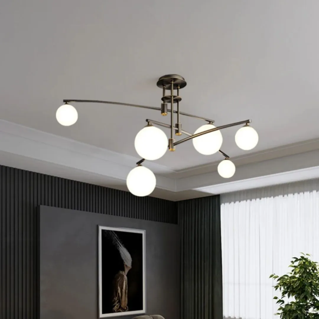 Alessandro Design Penthouse Dome lustra 6xG9 neagra