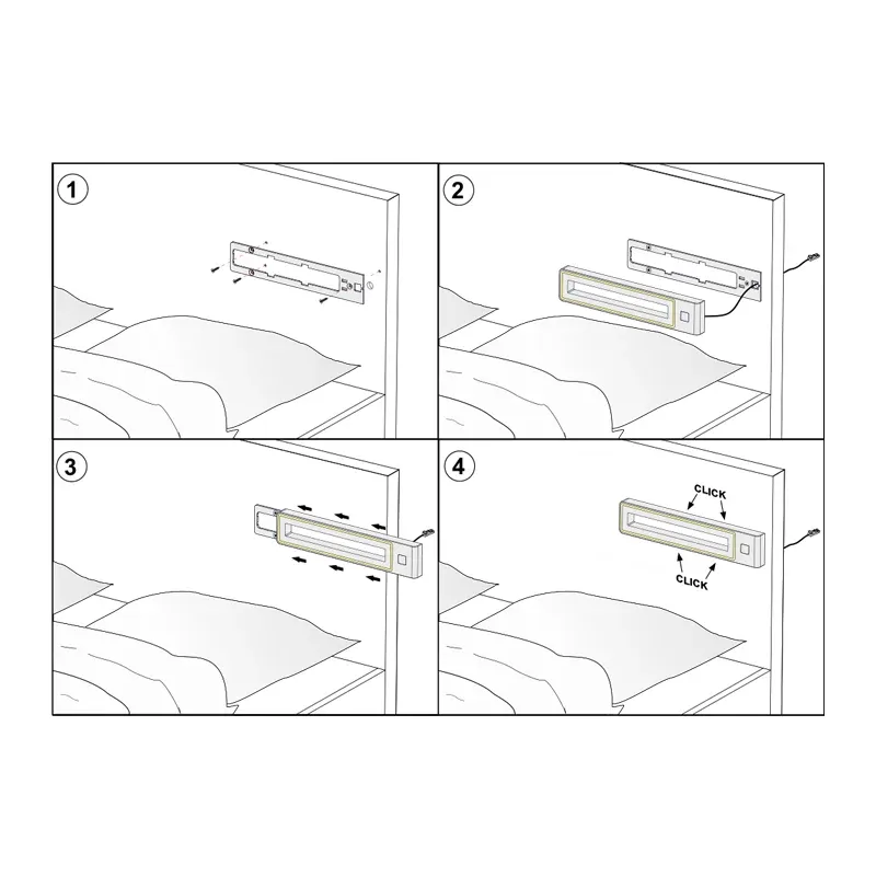 Furnika Gabi Q-P profil LED suspendat negru