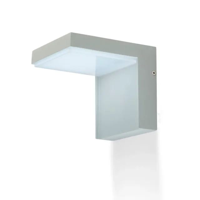 Rendl Light Studio Vecino aplica exterior gri-argintiu din aluminiu