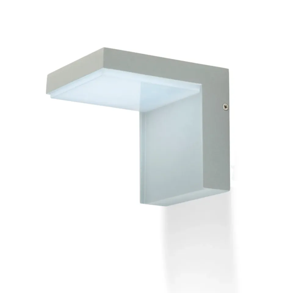 Rendl Light Studio Vecino aplica exterior gri-argintiu din aluminiu