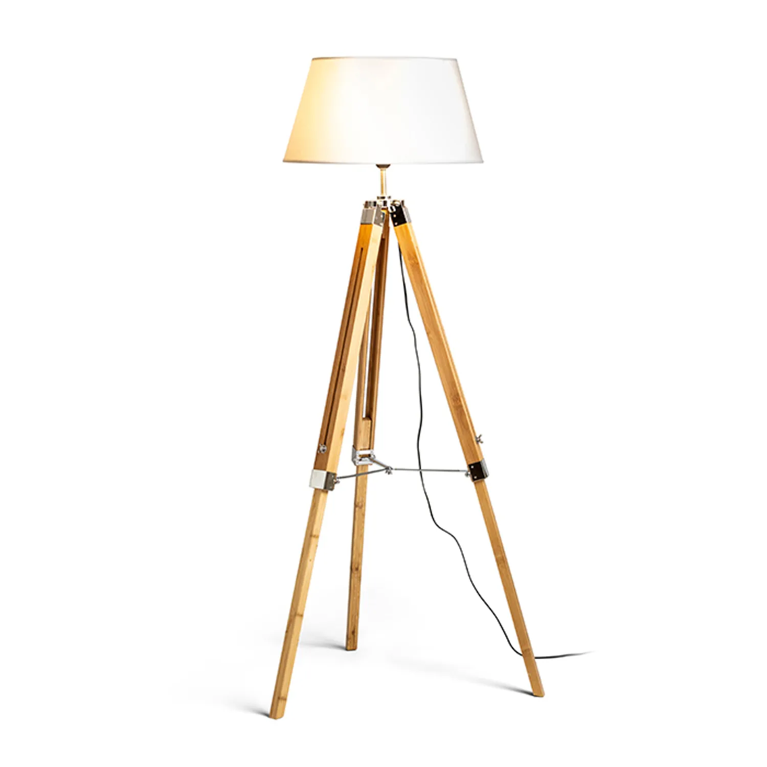 Rendl Light Studio Alvis baza lampadar bambus crom E27